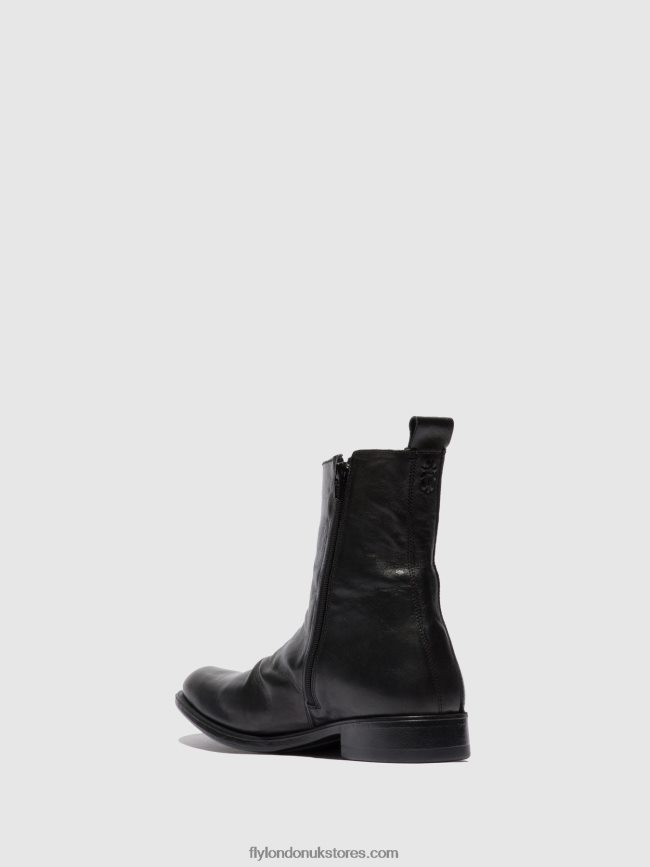 Chelsea Ankle Boots MELV797 Men Fly London 4V24RT804 ESTIGMA (VEGETAL) BLACK