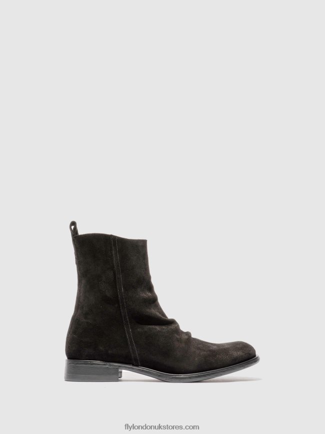 Chelsea Ankle Boots MELV797 Men Fly London 4V24RT812 OILSUEDE (VEGETAL) BLACK