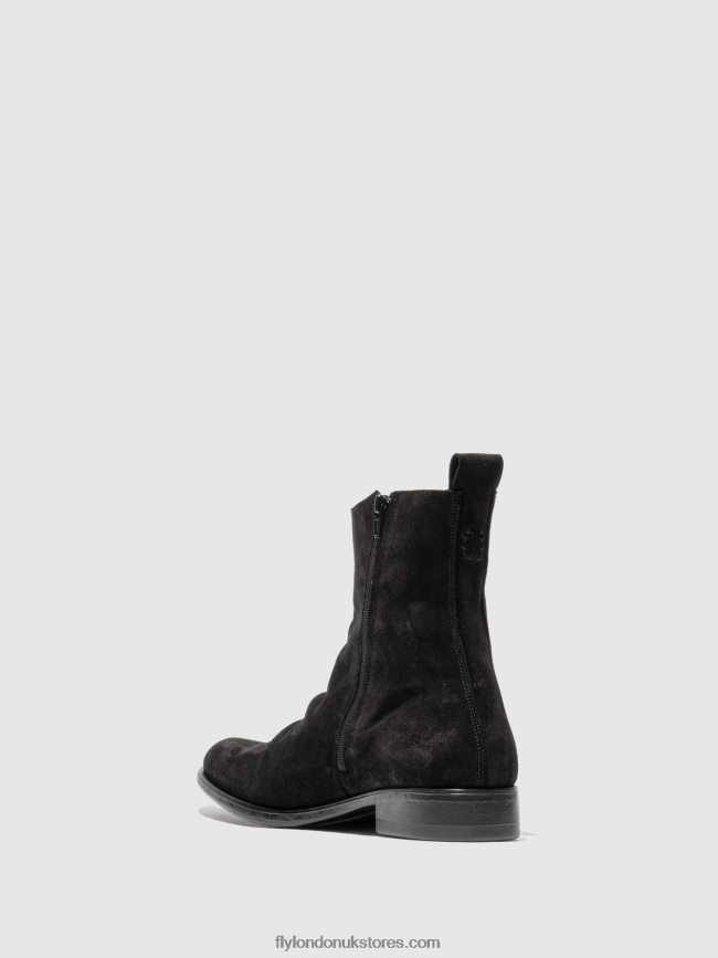 Chelsea Ankle Boots MELV797 Men Fly London 4V24RT812 OILSUEDE (VEGETAL) BLACK