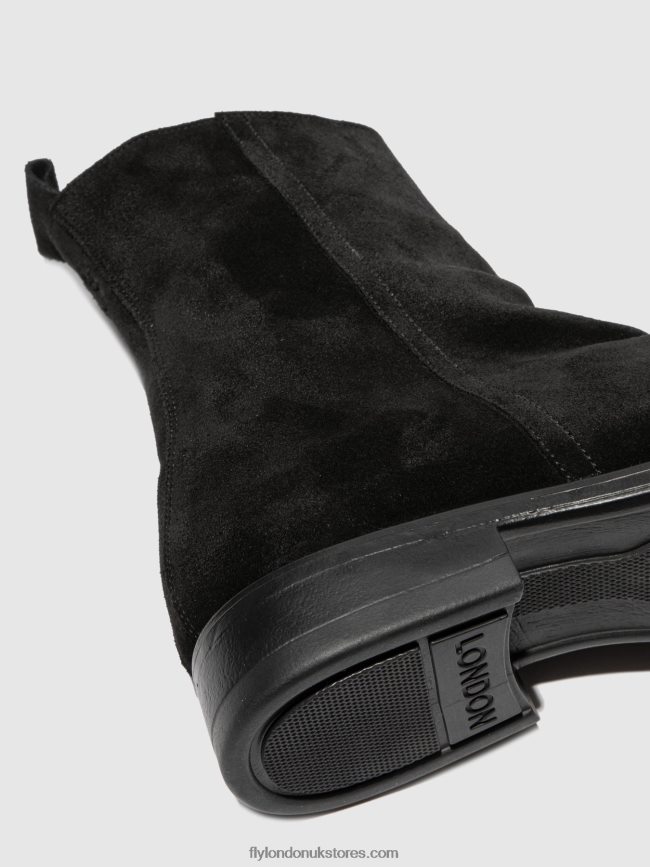 Chelsea Ankle Boots MELV797 Men Fly London 4V24RT812 OILSUEDE (VEGETAL) BLACK