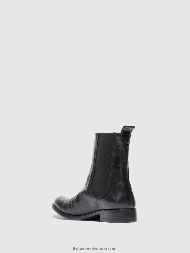 Chelsea Ankle Boots MOZE798 Men Fly London 4V24RT807 ESTIGMA (VEGETAL) BLACK