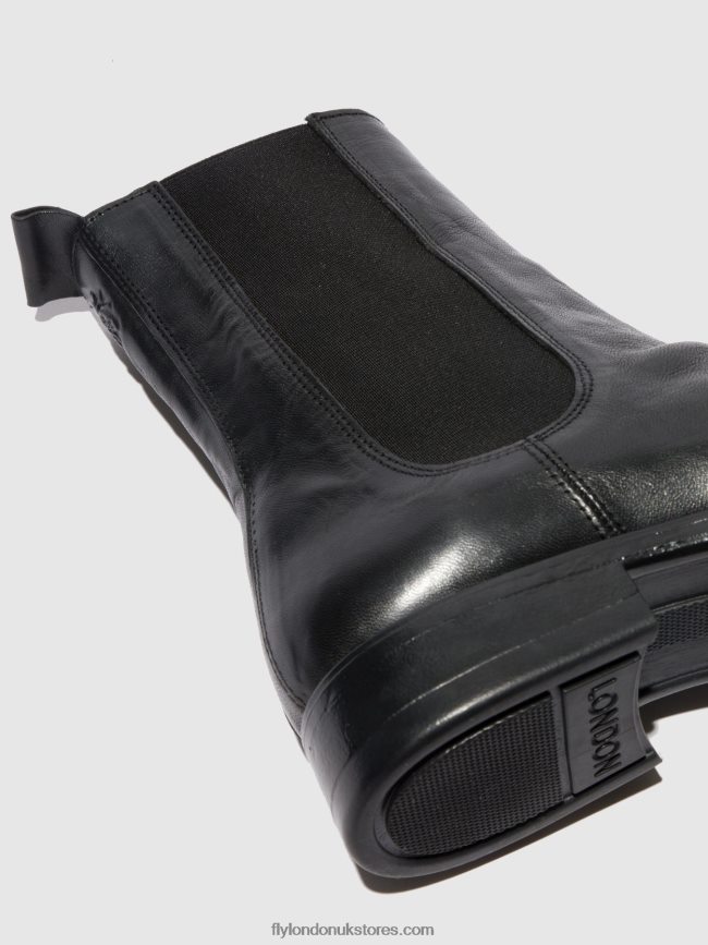 Chelsea Ankle Boots MOZE798 Men Fly London 4V24RT807 ESTIGMA (VEGETAL) BLACK