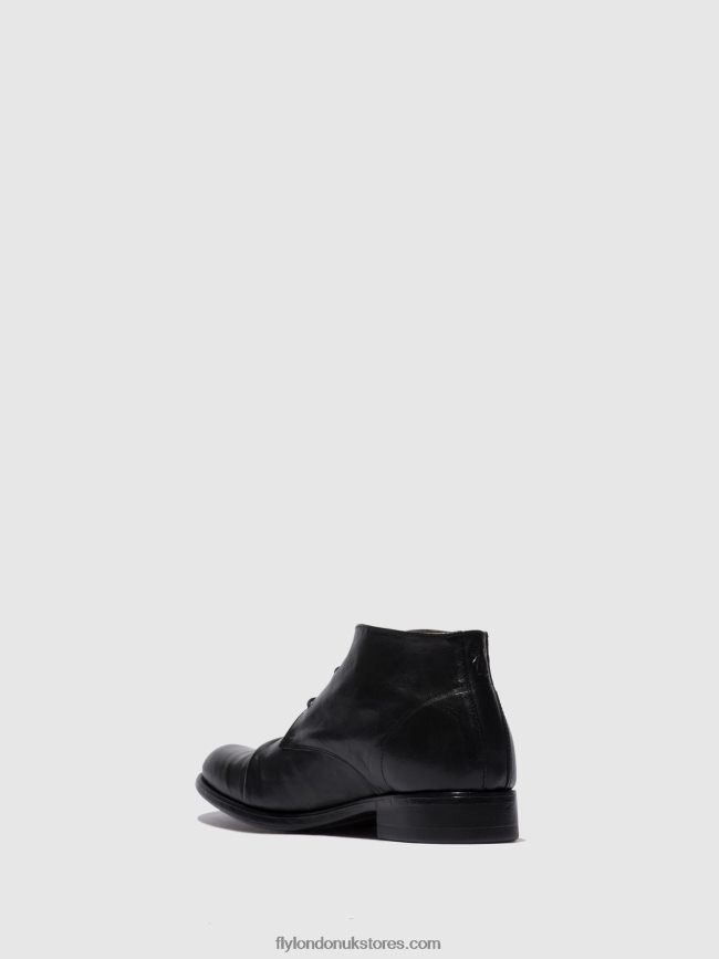 Lace-up Ankle Boots MURO577 Men Fly London 4V24RT813 ESTIGMA BLACK