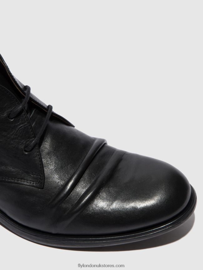 Lace-up Ankle Boots MURO577 Men Fly London 4V24RT813 ESTIGMA BLACK