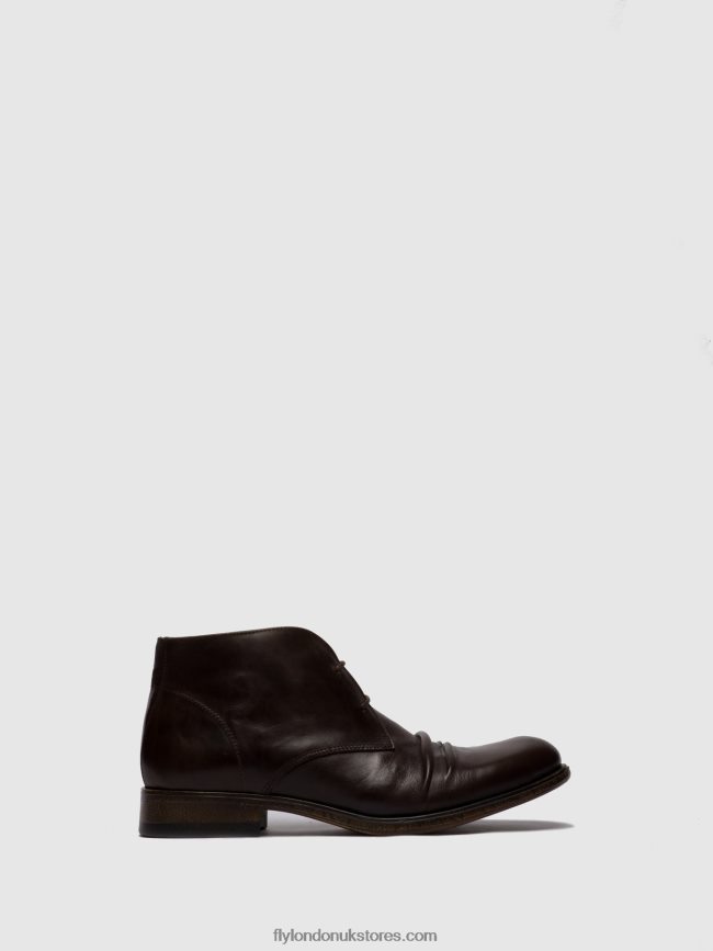 Lace-up Ankle Boots MURO577 Men Fly London 4V24RT814 ECO(VEGETAL) MOCCA