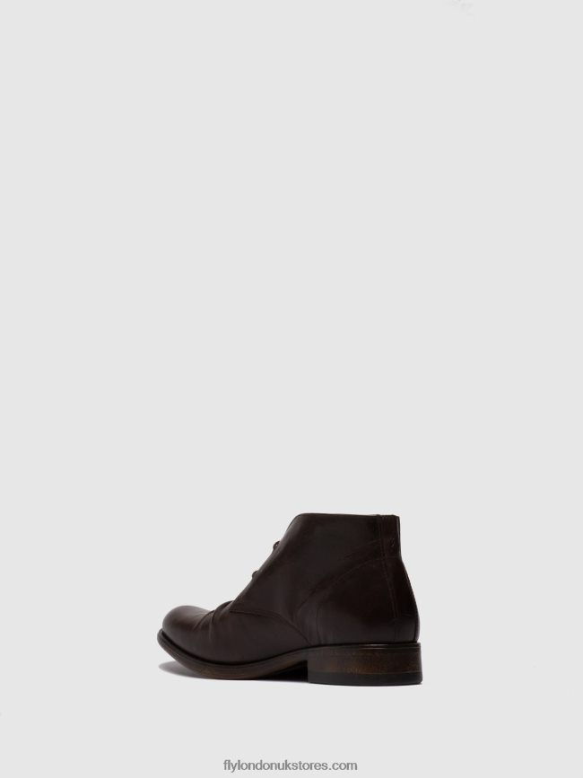 Lace-up Ankle Boots MURO577 Men Fly London 4V24RT814 ECO(VEGETAL) MOCCA