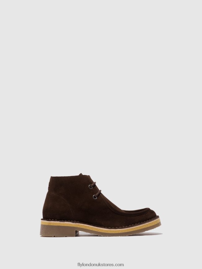 Lace-up Ankle Boots RODO076 Men Fly London 4V24RT810 OILSUEDE (VEGETAL) MOCCA