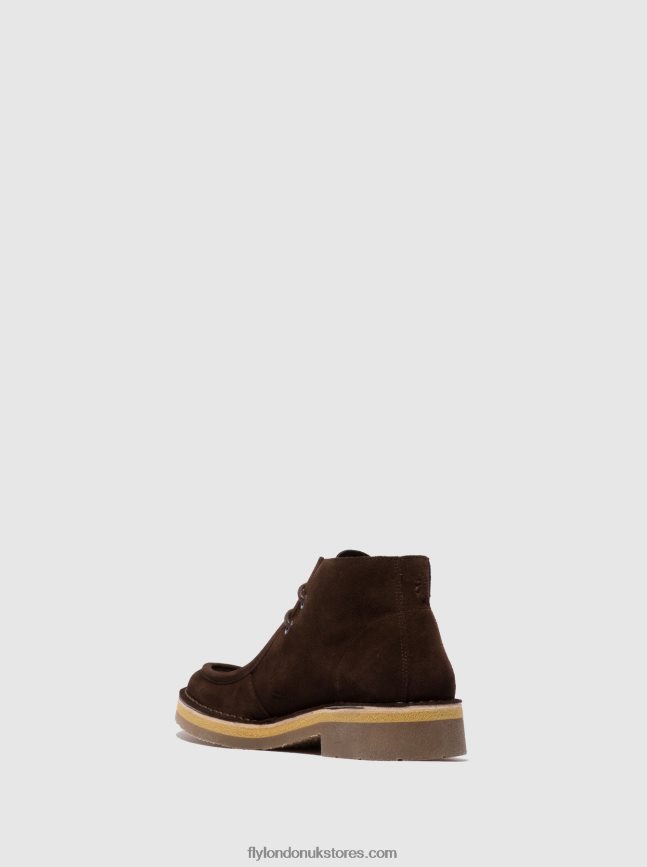 Lace-up Ankle Boots RODO076 Men Fly London 4V24RT810 OILSUEDE (VEGETAL) MOCCA