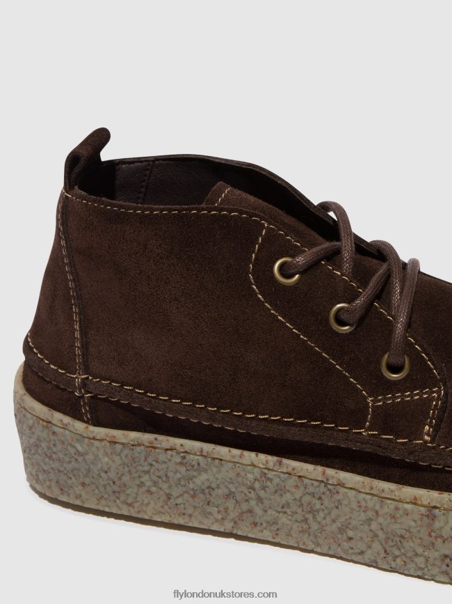 Lace-up Ankle Boots ROLY518 Men Fly London 4V24RT798 MOCCA