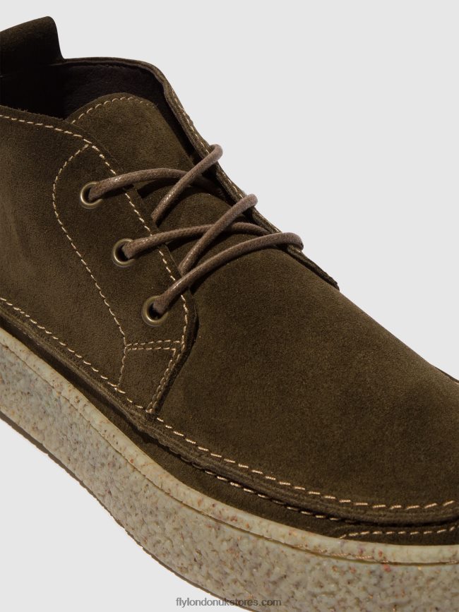 Lace-up Ankle Boots ROLY518 Men Fly London 4V24RT803 SLUDGE