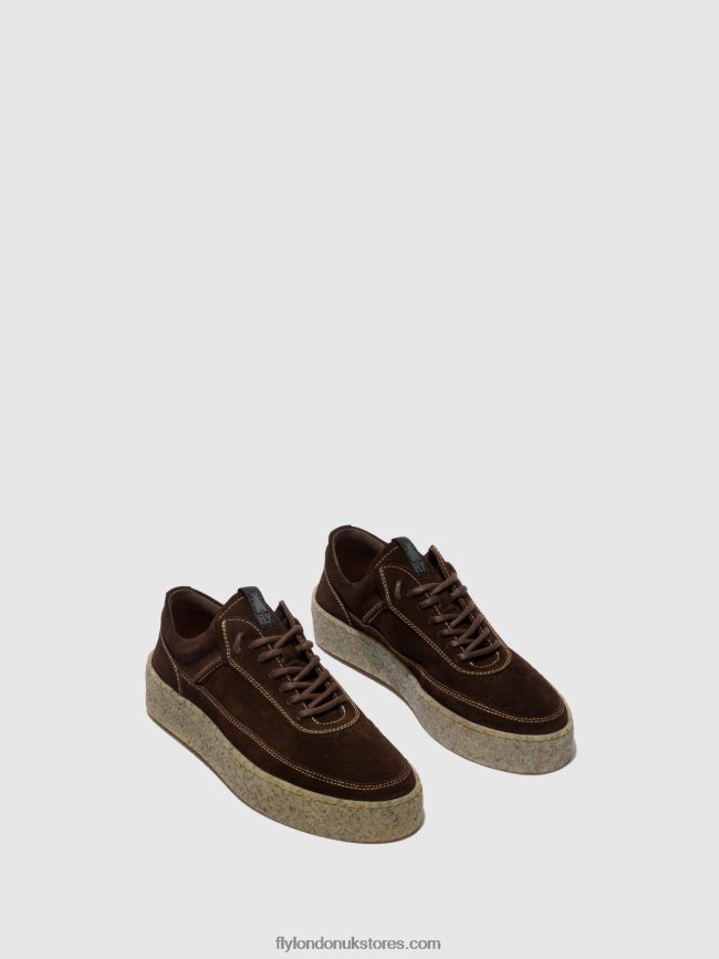Lace-up Shoes RUKO589 Men Fly London 4V24RT819 MOCCA
