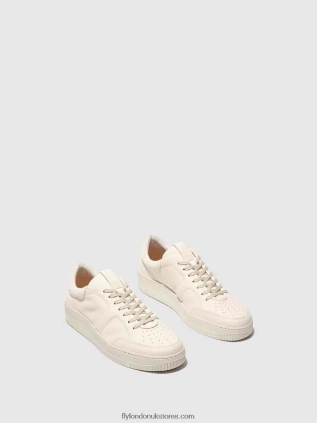 Lace-up Trainers BUDE516 Men Fly London 4V24RT836 OFFWHITE