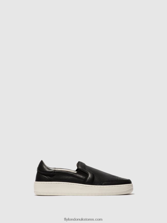 Slip-on Trainers BOWL515 Men Fly London 4V24RT837 BLACK