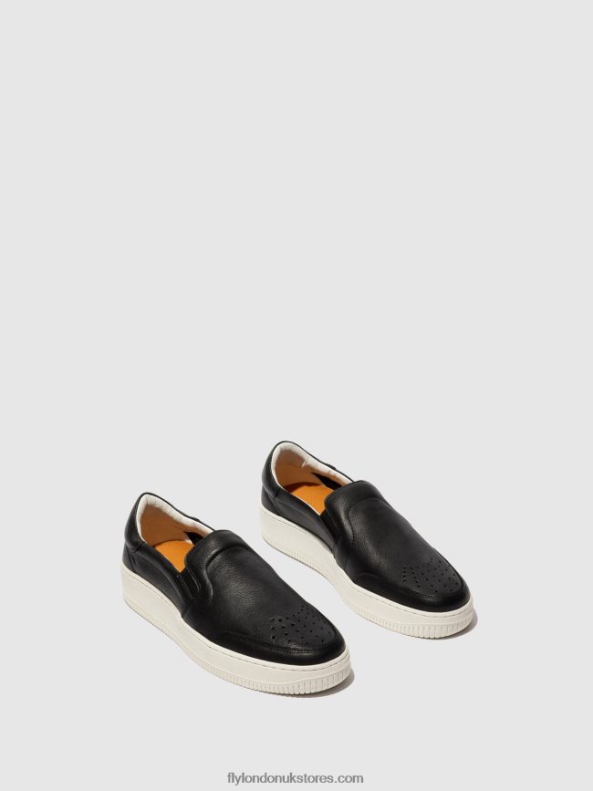 Slip-on Trainers BOWL515 Men Fly London 4V24RT837 BLACK