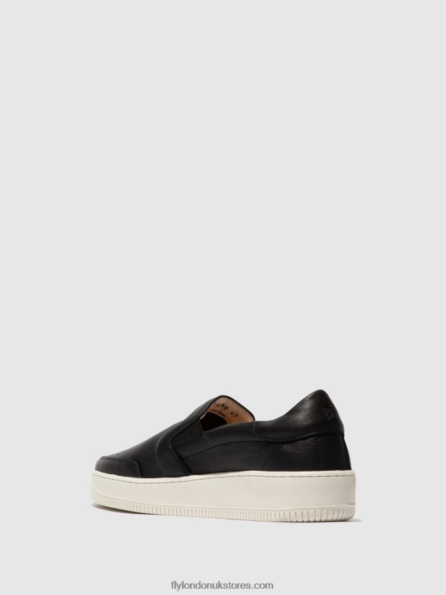 Slip-on Trainers BOWL515 Men Fly London 4V24RT837 BLACK