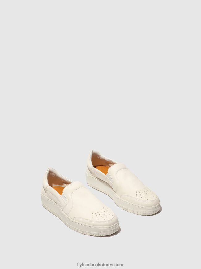 Slip-on Trainers BOWL515 Men Fly London 4V24RT838 OFFWHITE