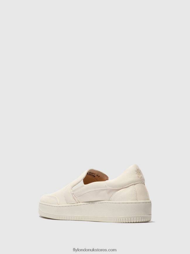 Slip-on Trainers BOWL515 Men Fly London 4V24RT838 OFFWHITE