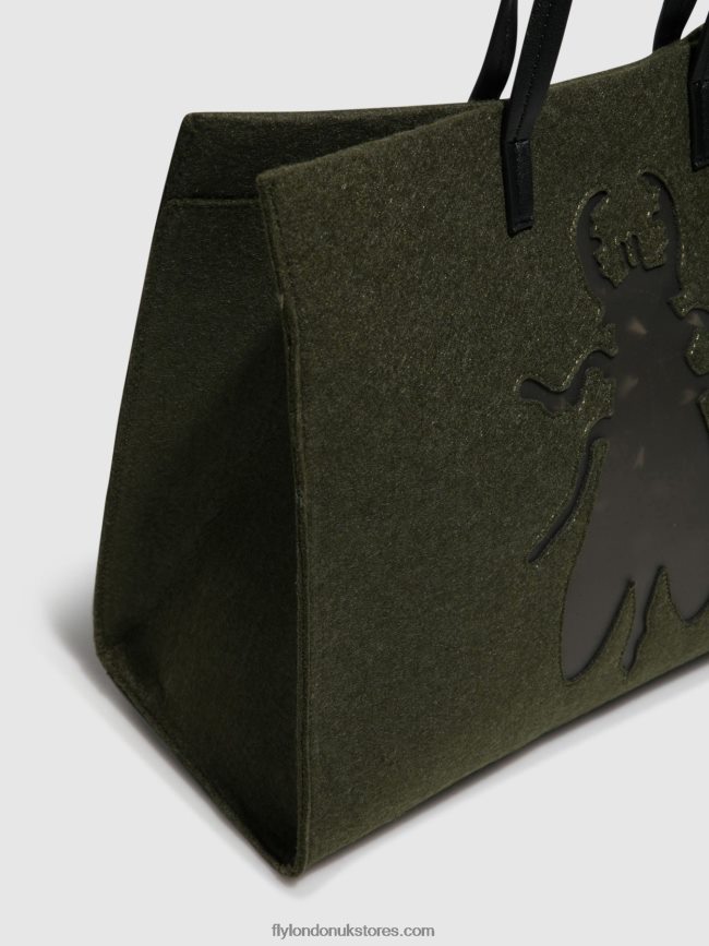 Handbag Bags AMUR702 Women Fly London 4V24RT794 DK GREEN