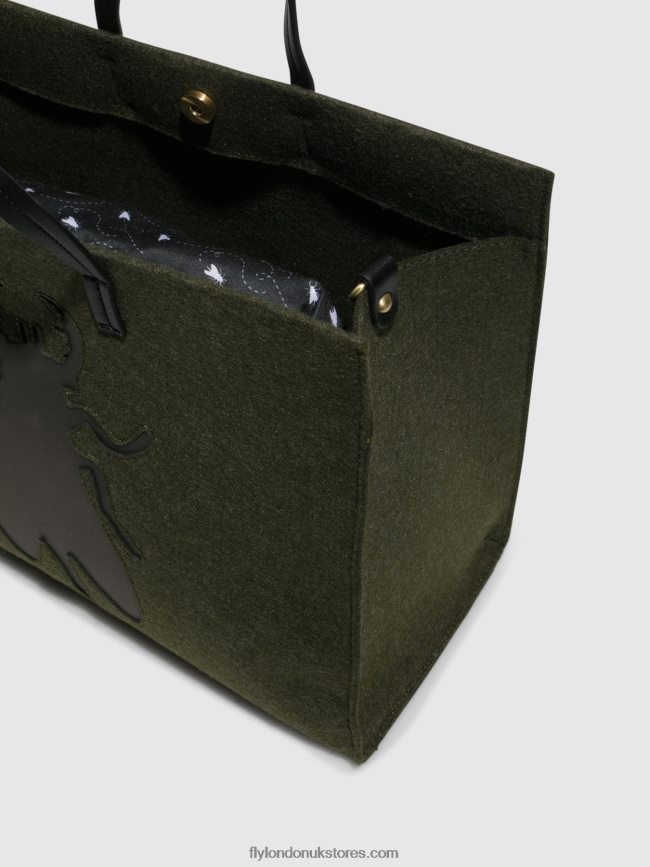 Handbag Bags AMUR702 Women Fly London 4V24RT794 DK GREEN