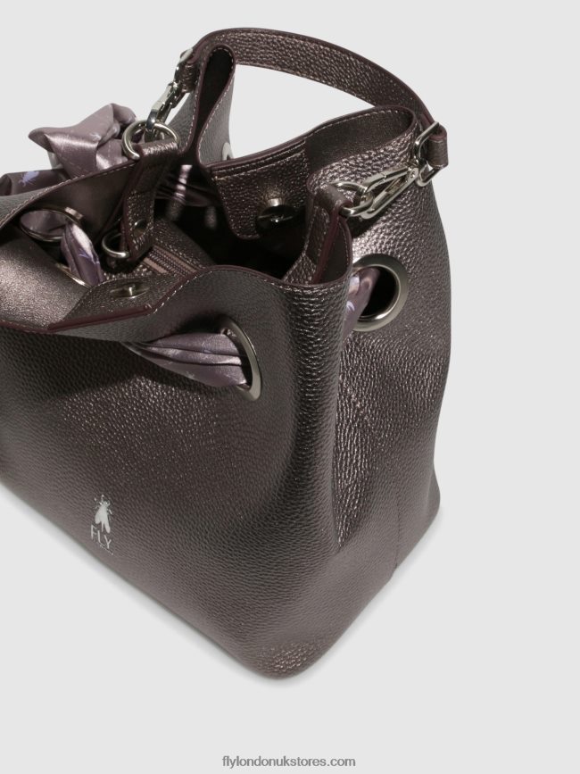 Handbag Bags CAIA727 Women Fly London 4V24RT795 DK SILVER