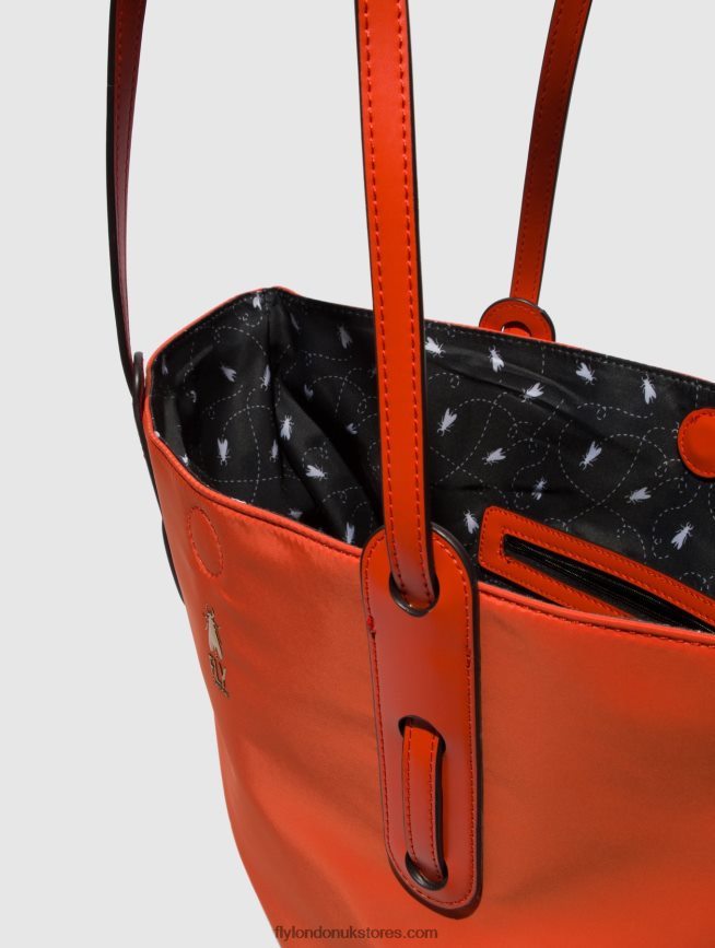 Tote Bags DOZI738 Women Fly London 4V24RT792 ORANGE