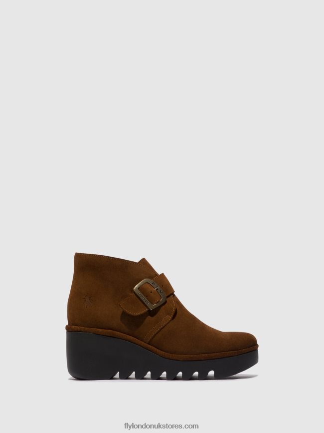 Buckle Ankle Boots BIRT397 Women Fly London 4V24RT150 CAMEL