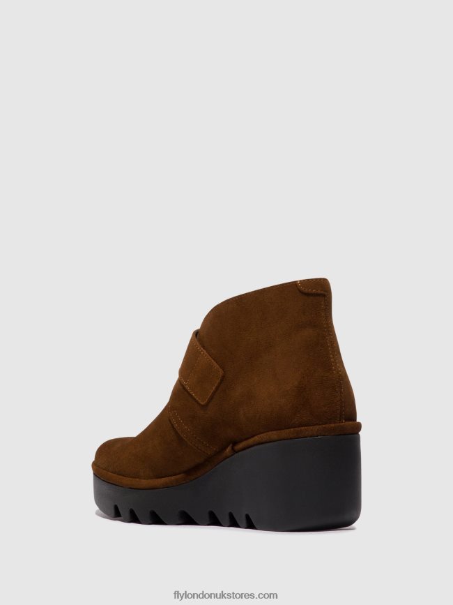 Buckle Ankle Boots BIRT397 Women Fly London 4V24RT150 CAMEL