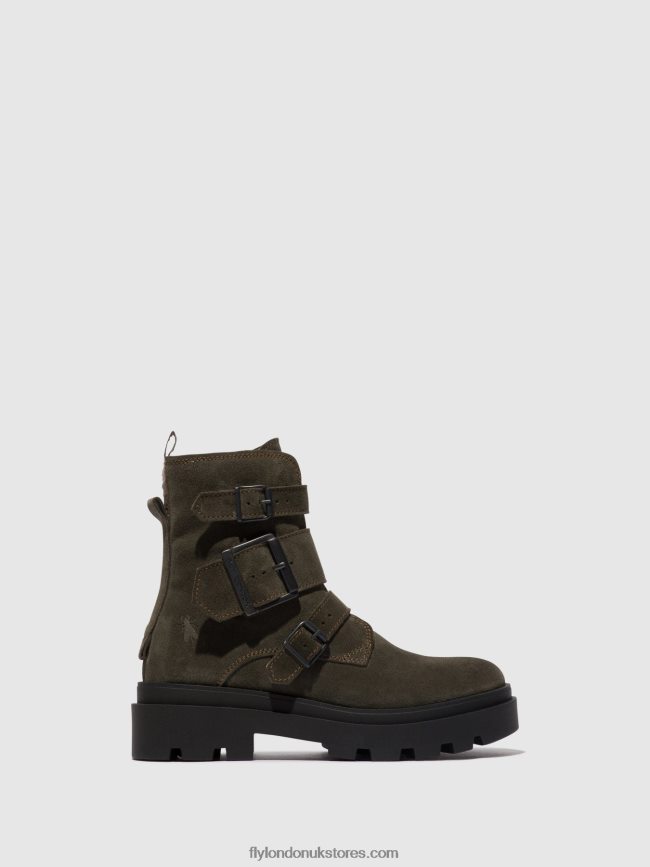 Buckle Ankle Boots JEDA817 Women Fly London 4V24RT156 GREY