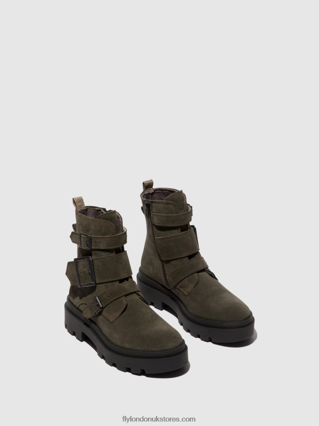 Buckle Ankle Boots JEDA817 Women Fly London 4V24RT156 GREY