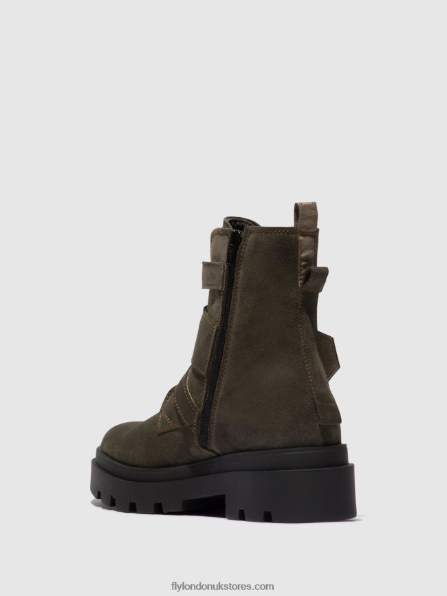 Buckle Ankle Boots JEDA817 Women Fly London 4V24RT156 GREY
