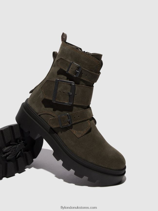 Buckle Ankle Boots JEDA817 Women Fly London 4V24RT156 GREY