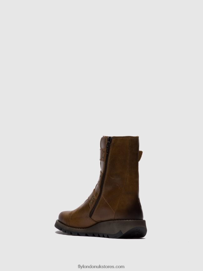 Buckle Ankle Boots SCOP110 Women Fly London 4V24RT246 RUG CAMEL