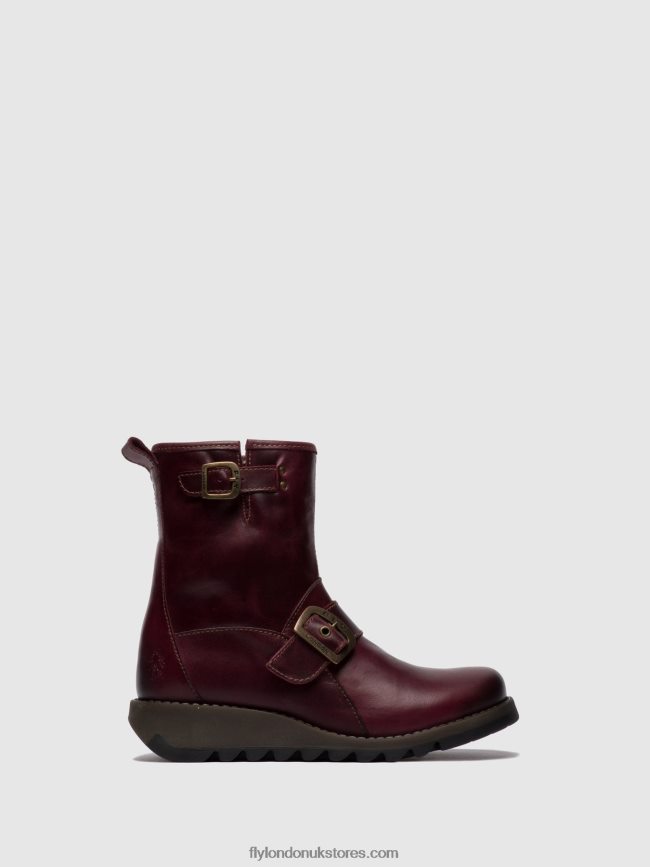 Buckle Ankle Boots SINO525 Women Fly London 4V24RT262 PURPLE