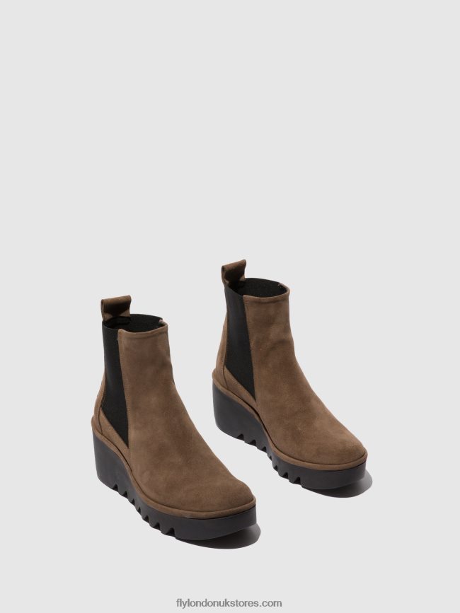 Chelsea Ankle Boots BAGU233 Women Fly London 4V24RT231 OILSUEDE TAUPE