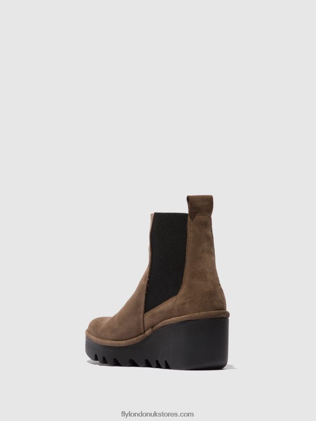 Chelsea Ankle Boots BAGU233 Women Fly London 4V24RT231 OILSUEDE TAUPE