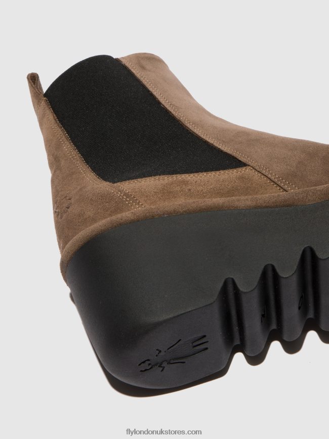 Chelsea Ankle Boots BAGU233 Women Fly London 4V24RT231 OILSUEDE TAUPE