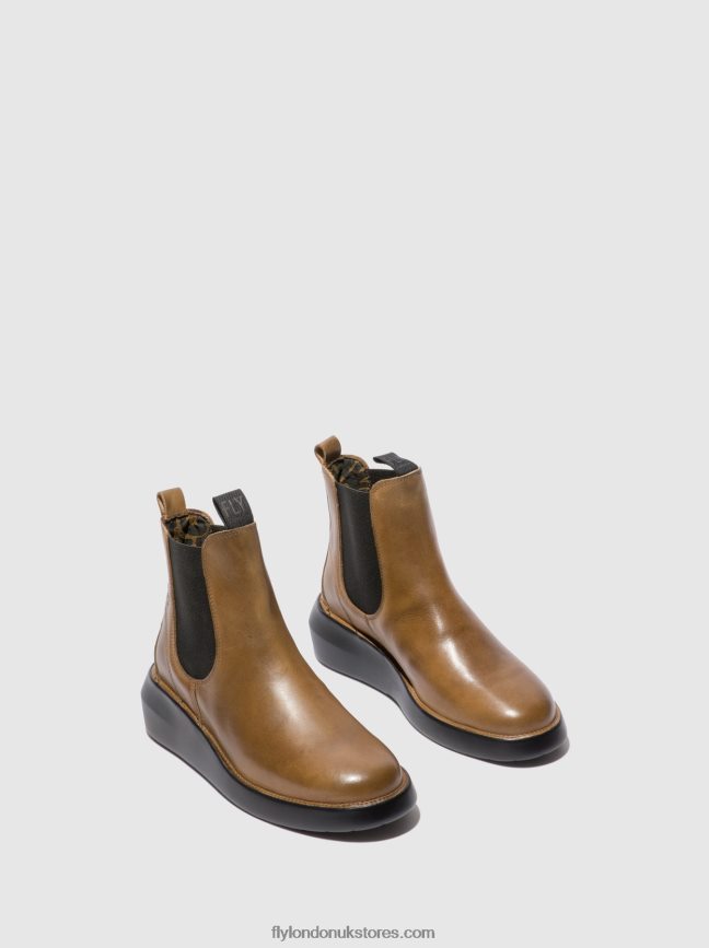 Chelsea Ankle Boots BETY502 Women Fly London 4V24RT233 RUG CAMEL