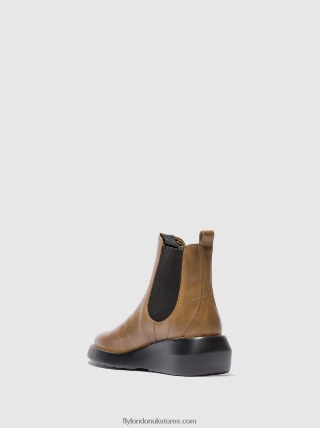 Chelsea Ankle Boots BETY502 Women Fly London 4V24RT233 RUG CAMEL