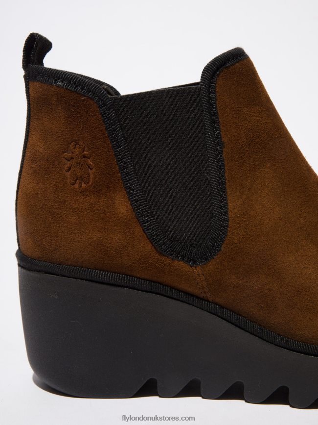 Chelsea Ankle Boots BYNE349 Women Fly London 4V24RT229 OILSUEDE CAMEL
