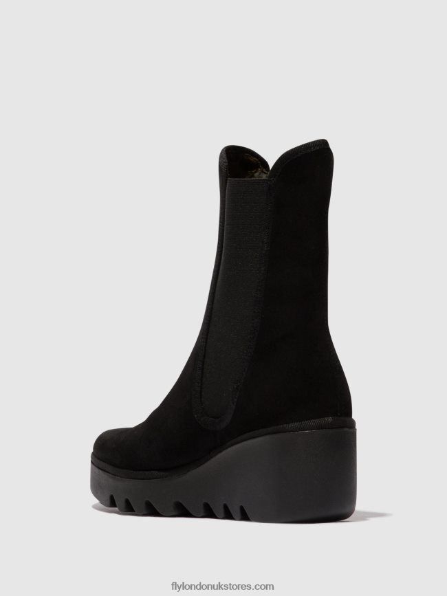 Chelsea Ankle Boots BYRO395 Women Fly London 4V24RT145 BLACK