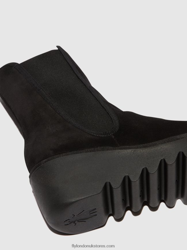 Chelsea Ankle Boots BYRO395 Women Fly London 4V24RT145 BLACK