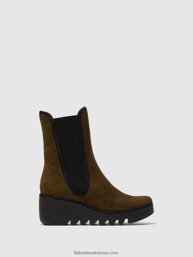 Chelsea Ankle Boots BYRO395 Women Fly London 4V24RT148 SLUDGE