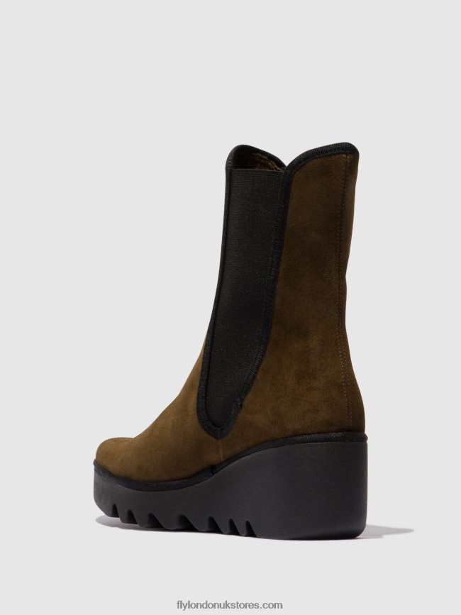 Chelsea Ankle Boots BYRO395 Women Fly London 4V24RT148 SLUDGE