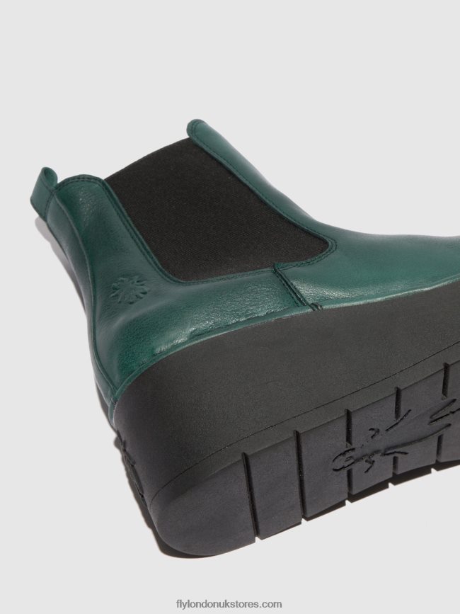 Chelsea Ankle Boots HAMA238 Women Fly London 4V24RT226 VERONA GREEN FOREST