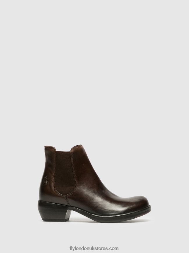 Chelsea Ankle Boots MAKE DK Women Fly London 4V24RT263 BROWN