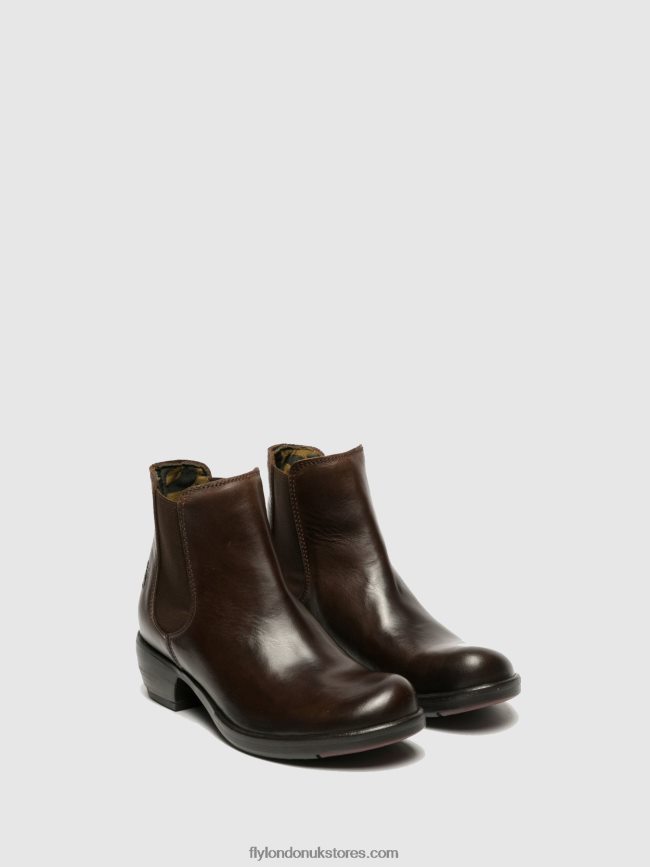 Chelsea Ankle Boots MAKE DK Women Fly London 4V24RT263 BROWN