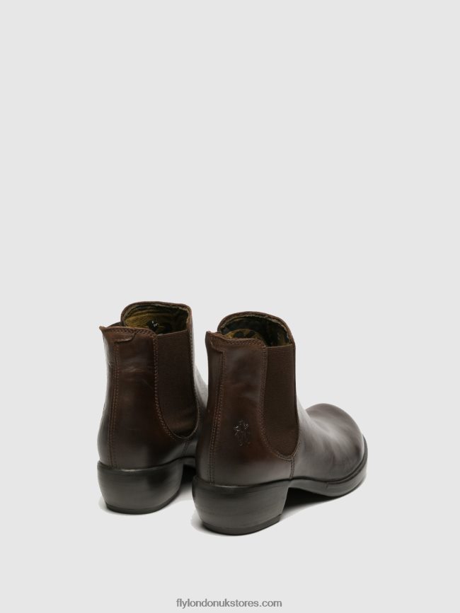 Chelsea Ankle Boots MAKE DK Women Fly London 4V24RT263 BROWN