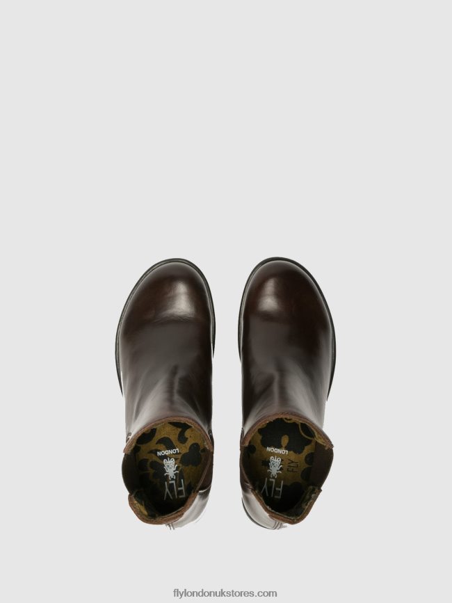 Chelsea Ankle Boots MAKE DK Women Fly London 4V24RT263 BROWN