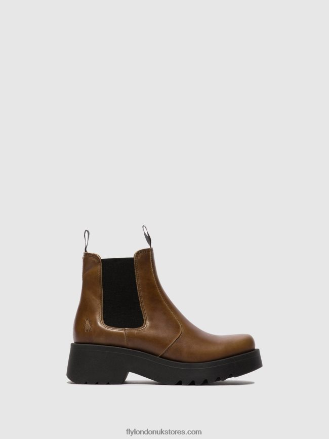 Chelsea Ankle Boots MEDI789 Women Fly London 4V24RT135 CAMEL
