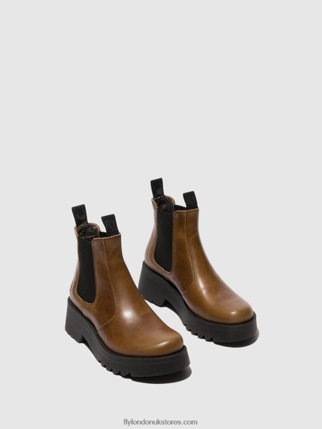 Chelsea Ankle Boots MEDI789 Women Fly London 4V24RT135 CAMEL